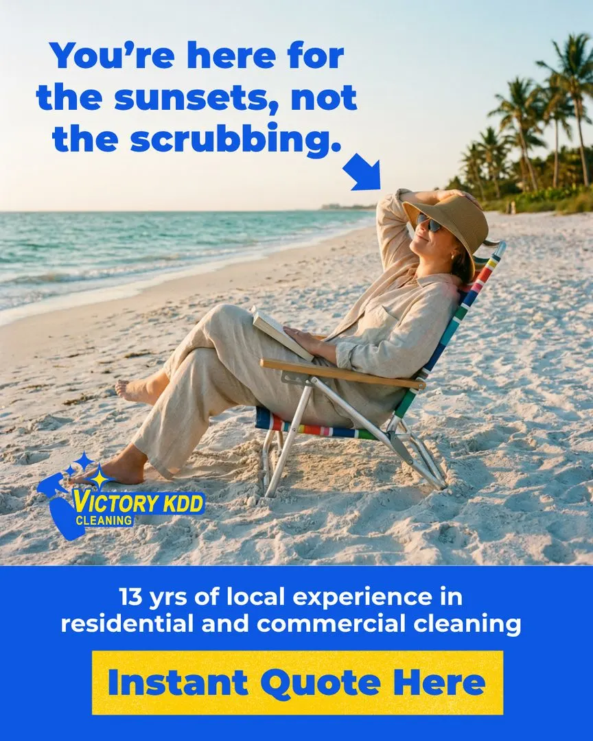 Victory KDD Cleaning social campaign - seasonal home post, variant B